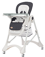 Детский стульчик для кормления «CARRELLO» Caramel CRL-9501/3 Palette Grey (темно-серый)