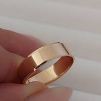 Обручальное кольцо из золота Американка средней ширины 16.5 размер