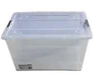 Контейнер пластиковый для хранения 22 л органайзер с крышкой 380 х 280 х 280 мм прозрачный (Agro-А0051720) DMB