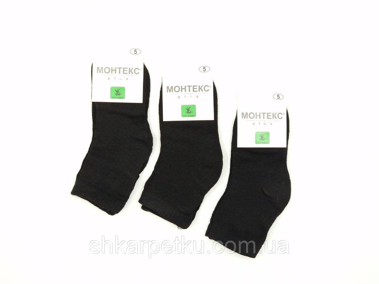 Шкарпетки бавовна підліткові Montebello для хлопчиків 5 років 12 пар/уп чорні