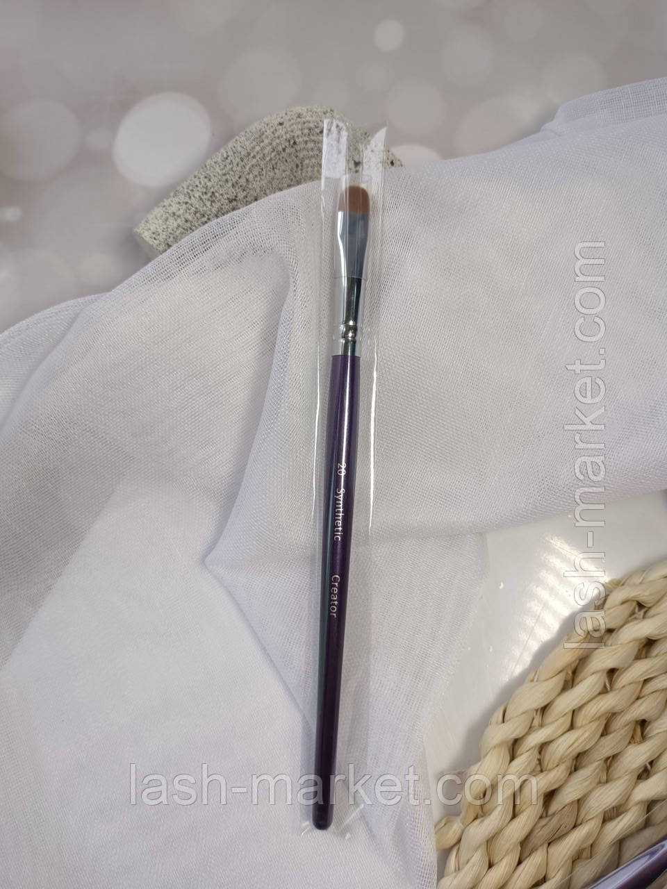 Пензлик для брів, синтетика #20, фото 1
