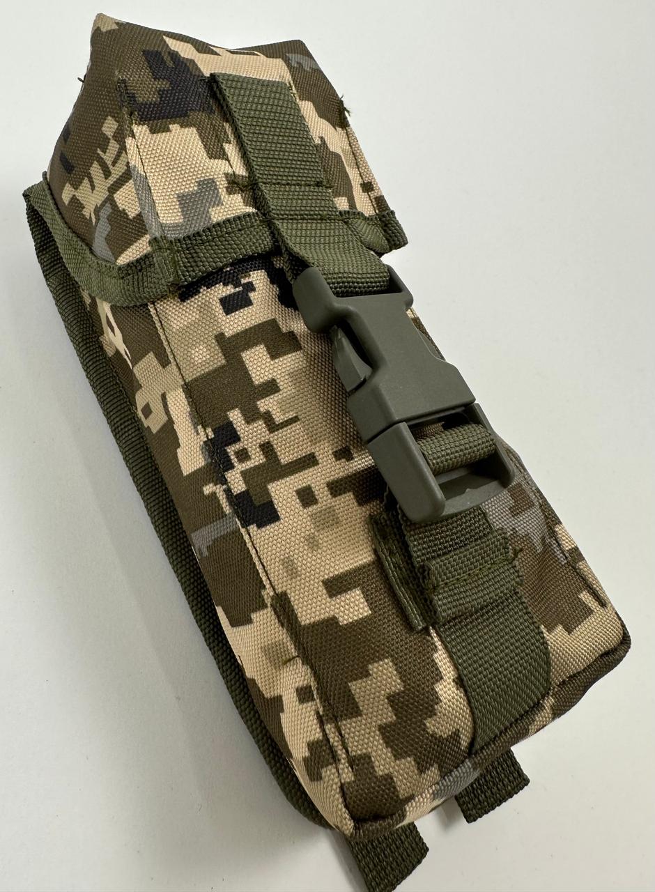 Підсумок подвійний на фастексі для магазину АК камуфляж Світлий Піксель