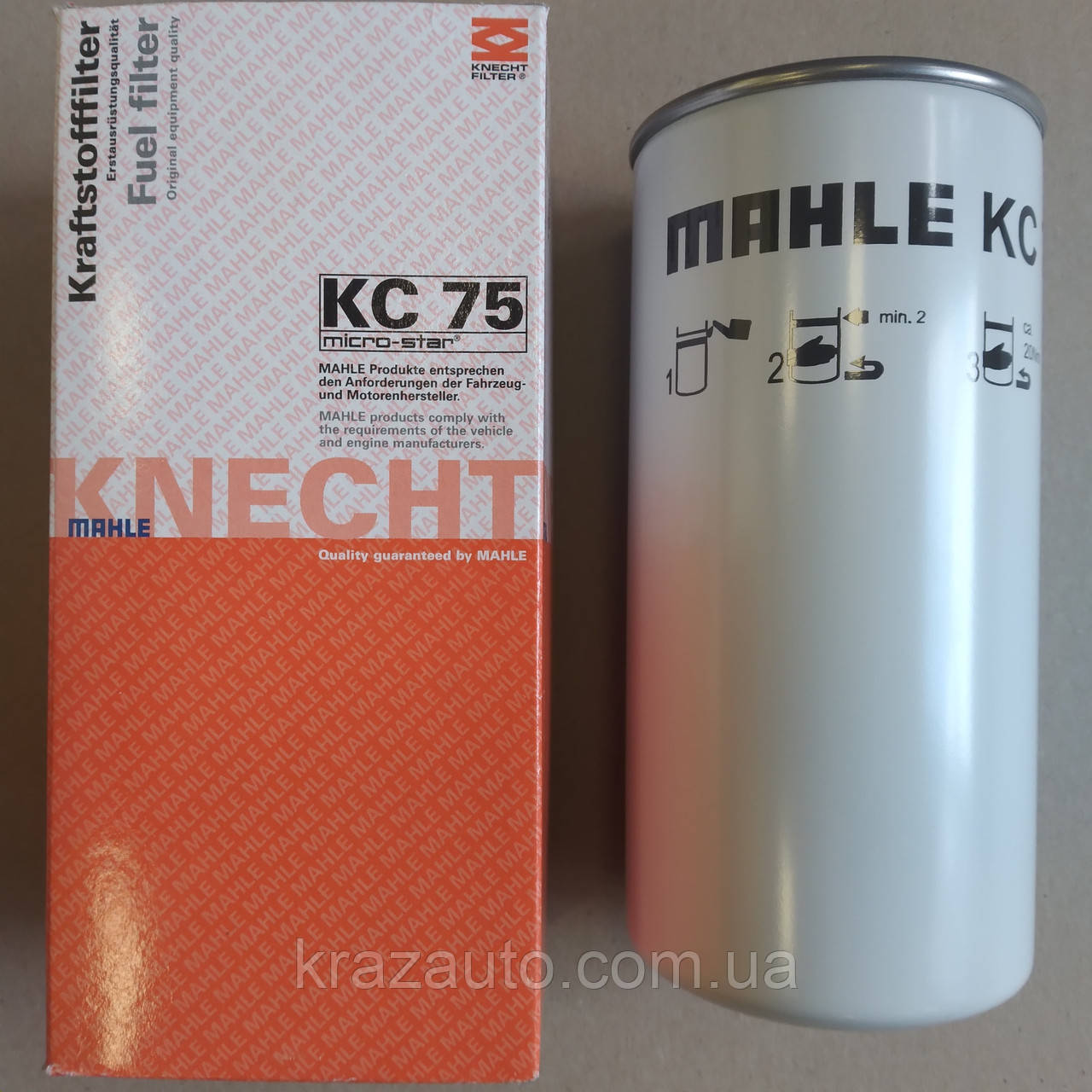 Паливний фільтр Knecht-Mahle (BOSCH 1457434294) (HENGST H18WK03) (MANN WK9627) KC75