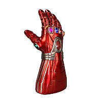 Светодиодная Перчатка Железного человека Iron Man Мстители Финал 36 см (взрослая) Есть деффект