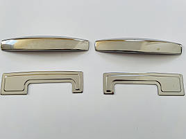 Накладки на ручки (4 шт., нерж.) - Dacia Dokker 2013+ рр.