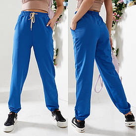 Повсякденні спортивні штани жіночі електрик ( 8 кольорів) EG/-15328