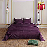 Комплект постельного белья сатин-люкс PAGOTI Minimal фиолетовый (евро)