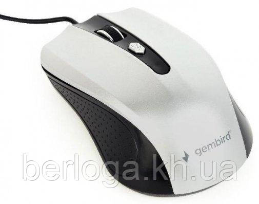 Комп'ютерна миша Gembird MUS-4B-01-BS Black/Silver