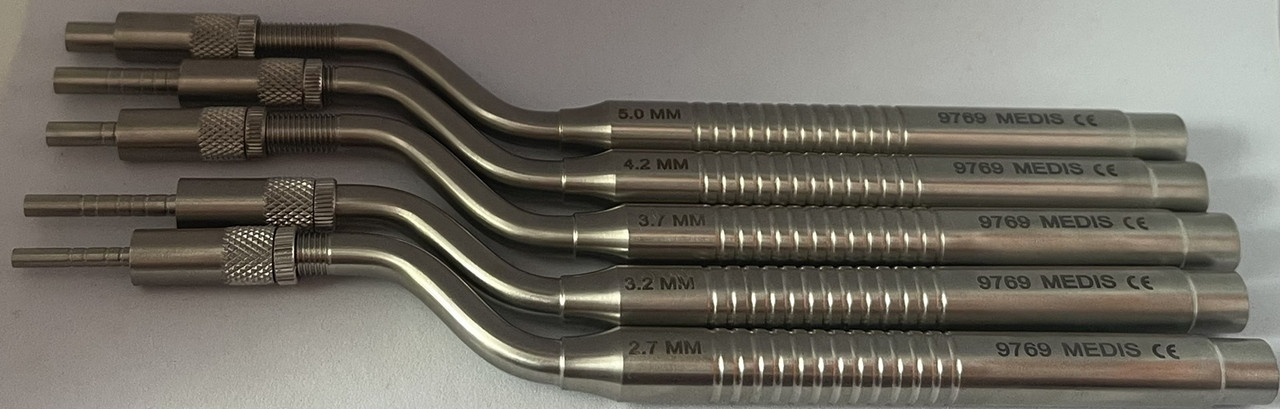 Набір остеотомів для синус ліфтінга Concave Tip, 5шт. , "Medisporex" Пакистан