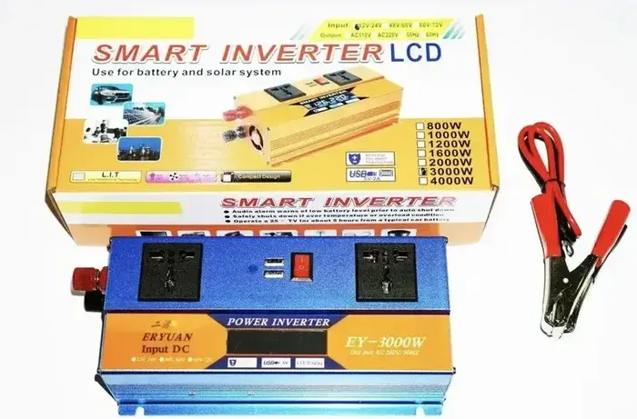Купить Инвертор Преобразователь Напряжения 3000w ват с 12V-220V Дисплей ...