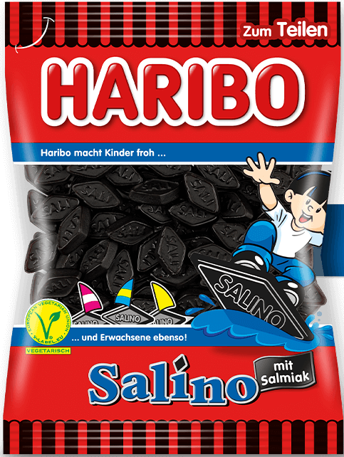 Лакричні желейки Haribo Salino Veggie 200g
