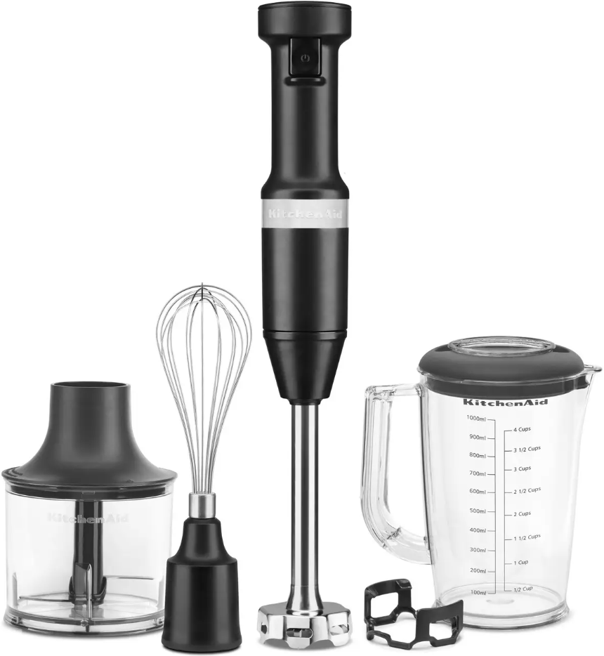 Ручний блендер KitchenAid 5KHBV83EBM, матовий чорний
