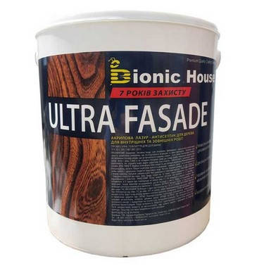 Ультра Фасад/Ultra Fasade — ультрастійка фарба-лазур для дерева пак. 0.8 л у кольорі, фото 1