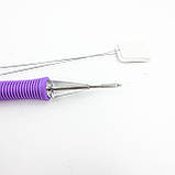 Голка для килимової вишивки ручна, ручка для вишивки, голка 1,7 мм та ниткоодягач, фото 3