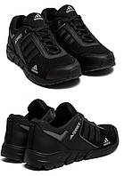 Мужские летние кроссовки сетка Adidas (Адидас) Climacool, текстильные кеды черные, Мужская обувь