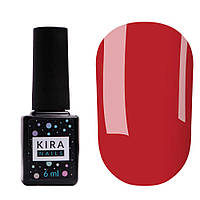 Гель-лак Kira Nails №163 (красно-горячая роза, эмаль), 6 мл