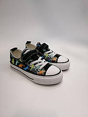 Кеди для дівчинки Apawwa 449 RC black чорні р.26-28