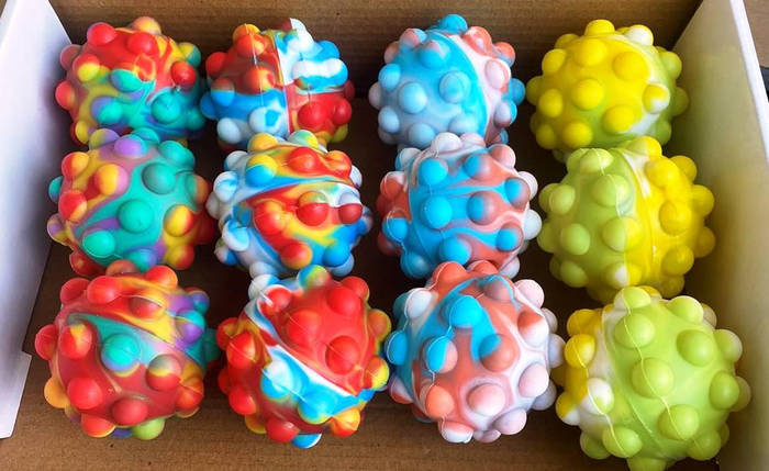 Декомпресійний 3d М'яч-антистрес "Pop Ball Lastone" Сімпл Димпл/ Пастель, фото 3