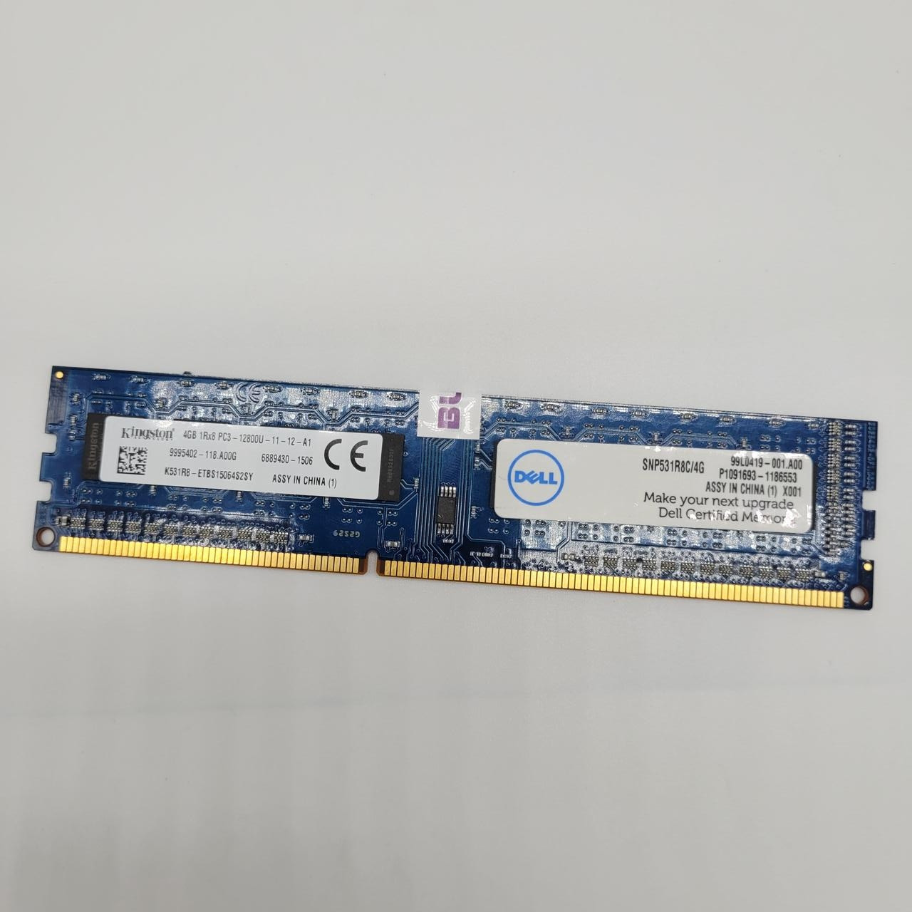 Оперативна пам'ять Kingston DDR3 4Gb 1600MHz PC3 12800U CL11 1R8 (K531R8-ETBS15064S2SY) Б/В