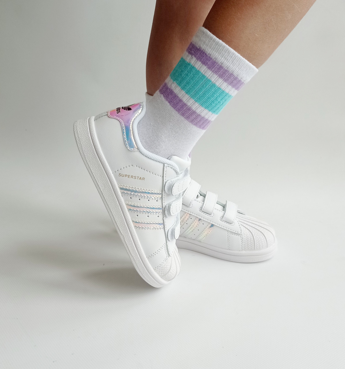 Дитячі кеди Адідас Суперстар Adidas superstar 22 Перламутр