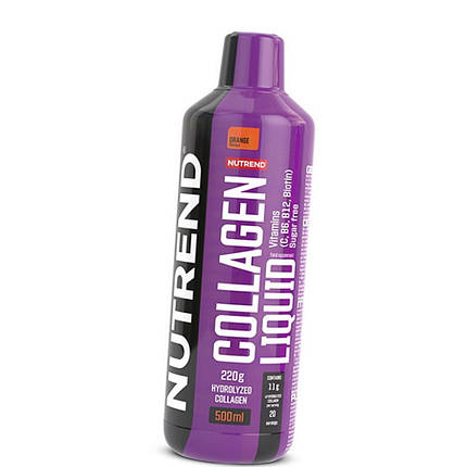 Колаген Nutrend Collagen Liquid 500 мл Апельсин, фото 3