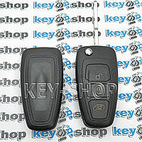 Корпус выкидного ключа для FORD (Форд), Ford Transit,Ford Transit Connect,3 кнопки,лезвие HU101 (без логотипа)