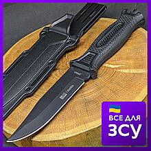 Тактичний ніж Columbia великий мисливський туристичний ніж, бойовий армійський ніж для виживання Чорний 2958A