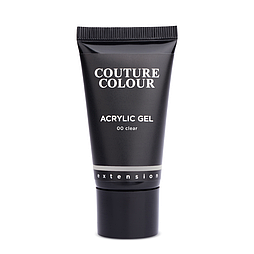 Акрил-гель COUTURE Colour Acrylic Gel Clear 00 прозорий, 30 мл