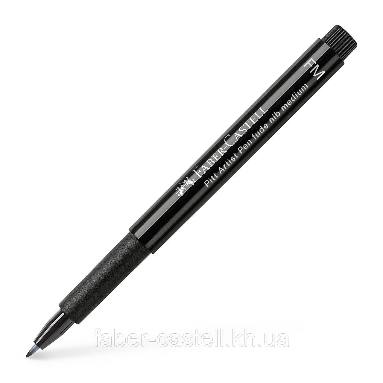 Ручка капілярна Faber-Castell Pitt Artist Pen Fude medium, колір чорний №199, 167894