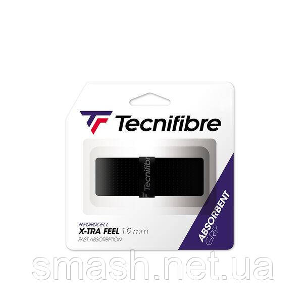 Тенісна ручка Tecnifibre X-TRA FEEL BLACK 1.9mm