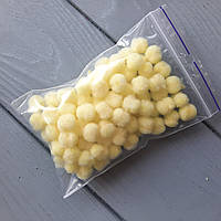 Помпони — кульки лимонні D — 1 см, 100 шт.