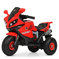 Дитячий мотоцикл триколісний Bambi M 4216AL з надувними колесами (2 мотори по 25 W, MP3, USB, TF)