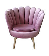 М'яке дизайнерське крісло Rose на дерев'яних ніжках (Megastyle ТМ)