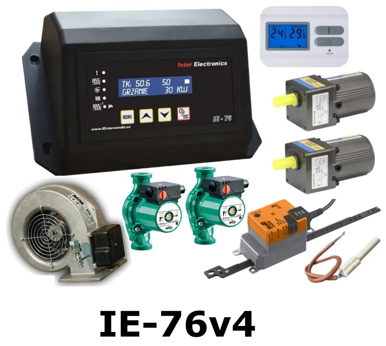 IE-76v4 Автоматика для котла з автоматичною подачею і авторозжигом палива.