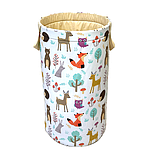 Набір Кошиків для іграшок, "Звірята+беж", 3шт, бежеві, три розміри, фото 2