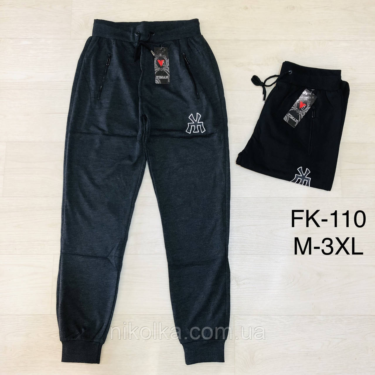 Чоловічі спортивні штани оптом, M-3XL рр.,  Арт. FK-110, фото 1