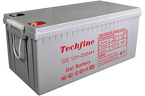 Тяговий акумулятор для ДБЖ Techfine (GEL 12V 200AH) Гелевий