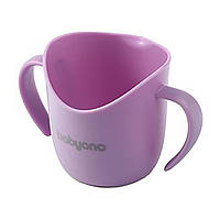 Тренировочная чашка с ручками фиолетовая BabyOno 120 мл (5901435413777)