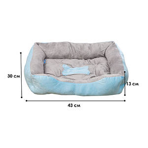 Лежак для котів собак Taotaopets 545508 Blue S (43*30 CM)