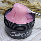 Полігель для нарощування нігтів камуфлюючий Sweet Nails Toscana світло рожевий з шимером 30 г, фото 3
