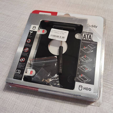 Оптібей кишеня SSD HDD кейс HDD Optibay 12,7мм, фото 1
