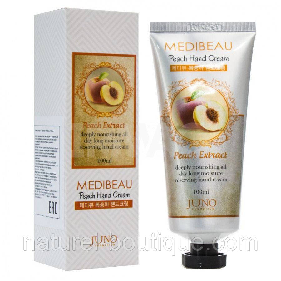 Крем для рук Juno Medibeau Peach з екстрактом персика, фото 1