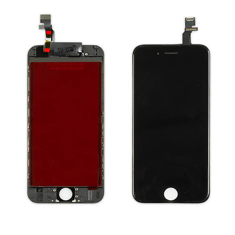 Дисплей APPLE iPhone 6 (TIANMA) з чорним тачскріном, фото 1