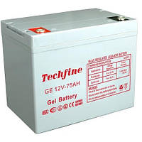 Тяговый аккумулятор для ИБП Techfine (GEL 12V 75AH) Гелевый