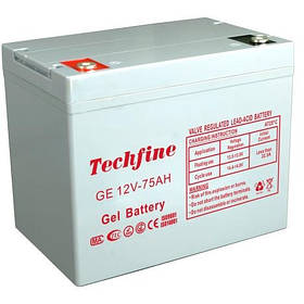 Тяговий акумулятор для ДБЖ Techfine (GEL 12V 75AH)