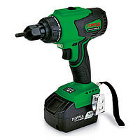 Електрозаклепник акумуляторний під нарізні заклепки M4, M5, M6 9400N 0-1422об/хв TOPTUL KPN-006ME ORG