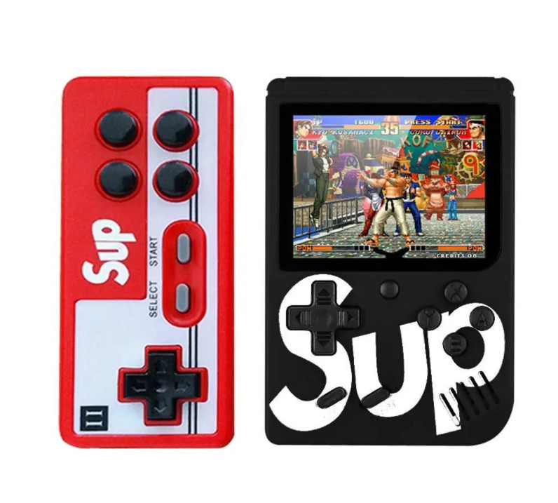 Портативна ігрова приставка Sup 400 ігор Game Box з джойстиком Чорна 194397
