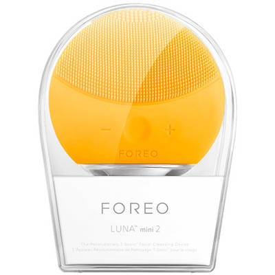 Силіконова щітка-масажер для чищення обличчя Foreo Luna mini 2 Жовта 184480