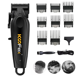 Професійна машинка KooFex Professional Fade Master BLDC Black (KF-6245-Bl), фото 3