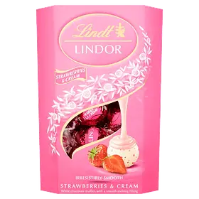 Шоколадні цукерки Lindt Lindor Strawberries&Cream 200g